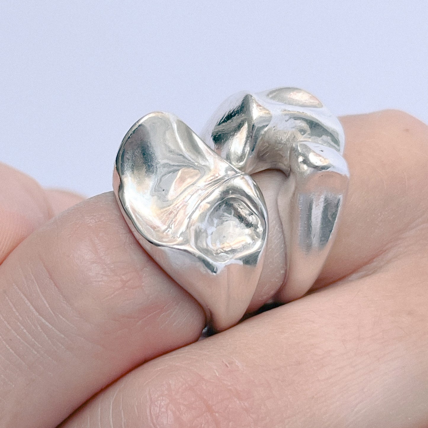 Molar1 Ring and Molar2 Ring handmade in 925 Sterling Silver by BÚMBUNER