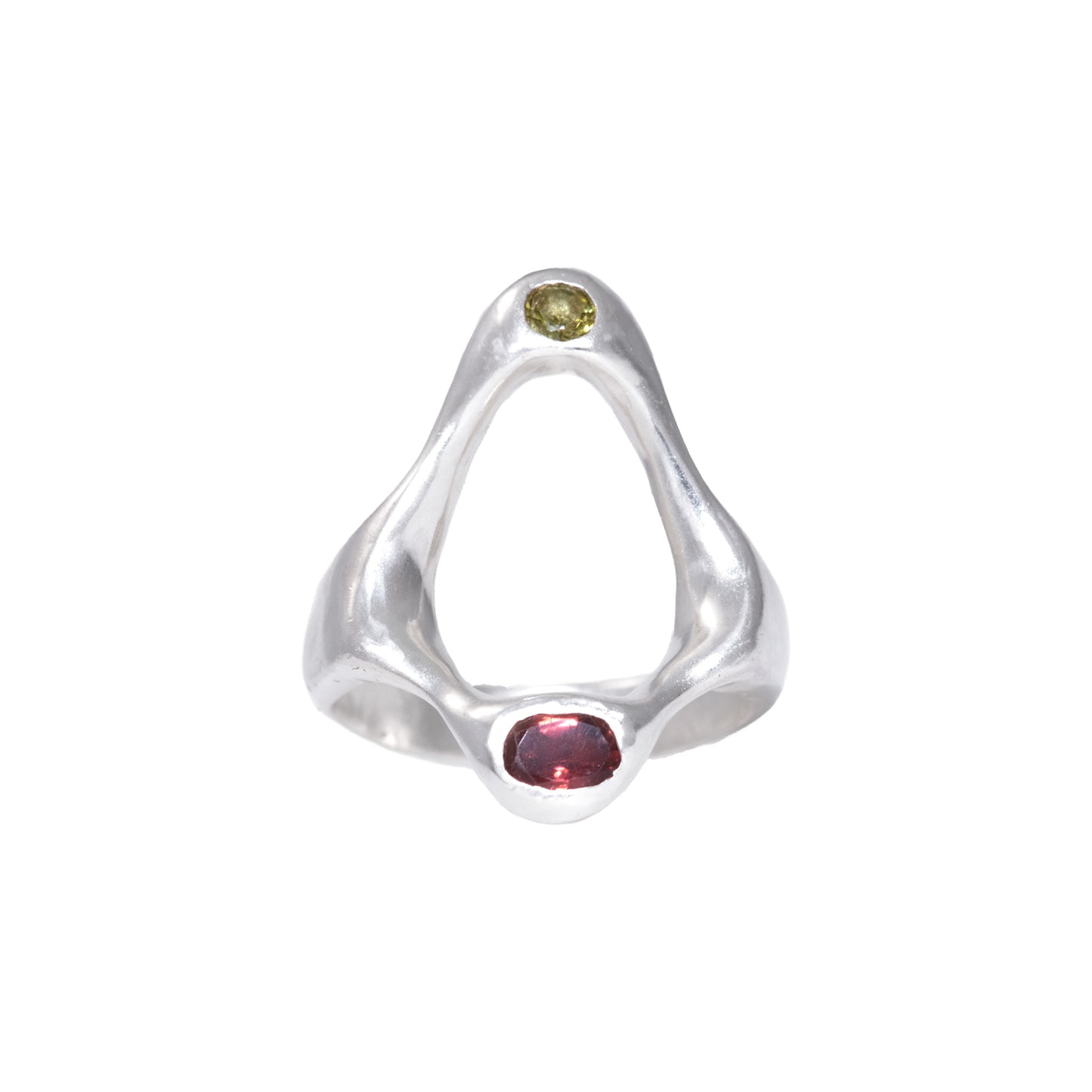 Claro Ring front view handmade in 925 Sterling Silver by BÚMBUNER
