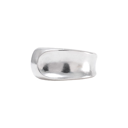 Limbo Ring front view handmade in 925 Sterling Silver by BÚMBUNER
