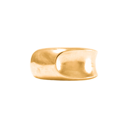 Limbo Ring side view 18k gold-plated by BÚMBUNER
