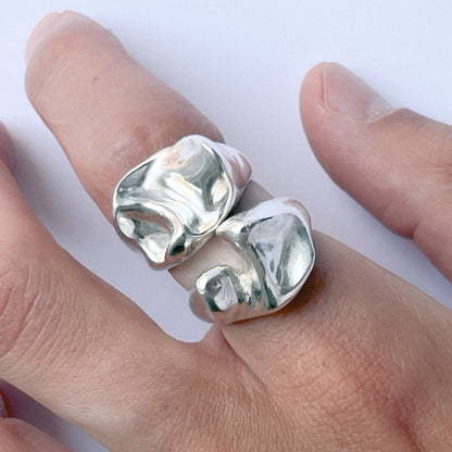 Molar1 Ring and Molar2 Ring handmade in 925 Sterling Silver by BÚMBUNER
