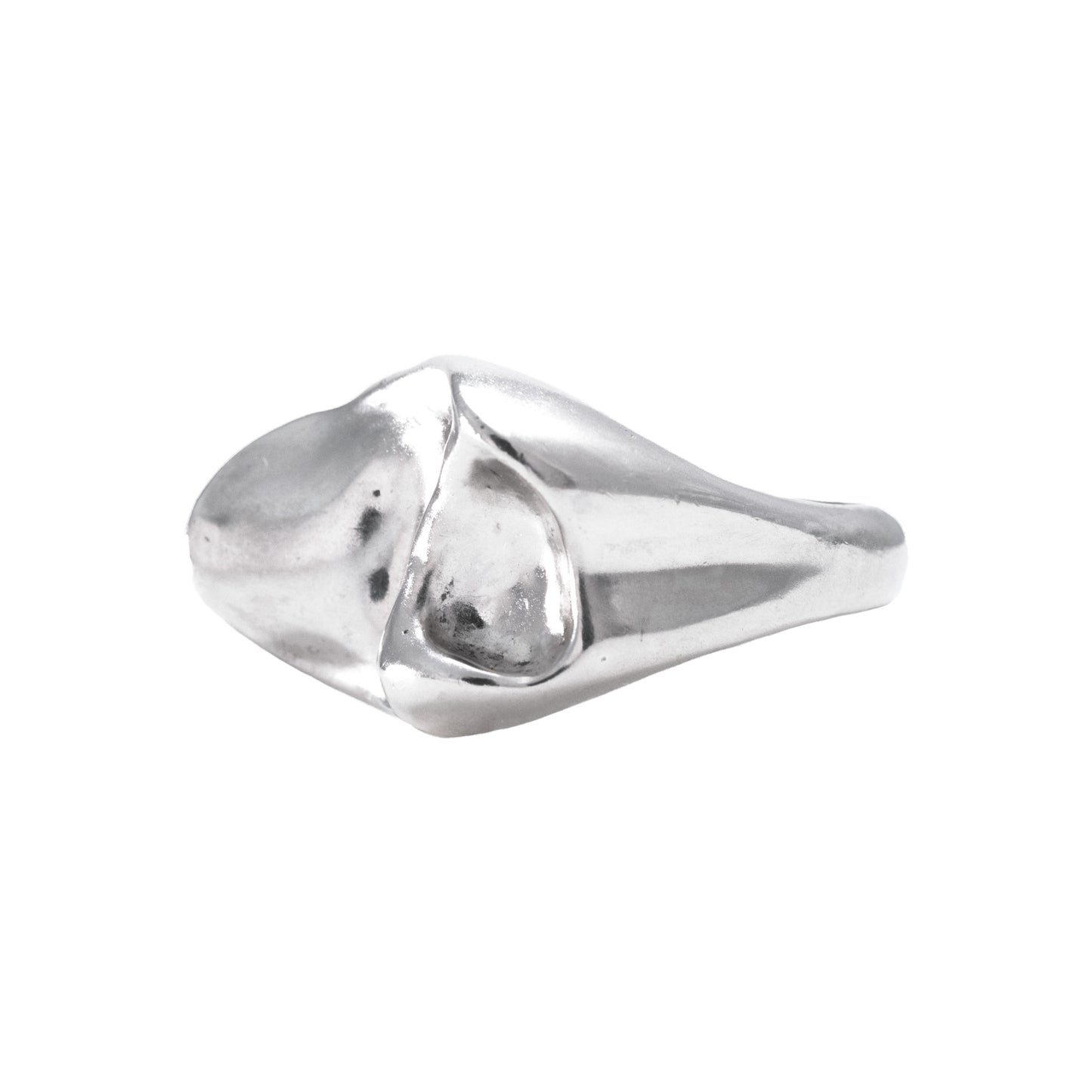 Molar2 Ring side view handmade in 925 Sterling Silver by BÚMBUNER

