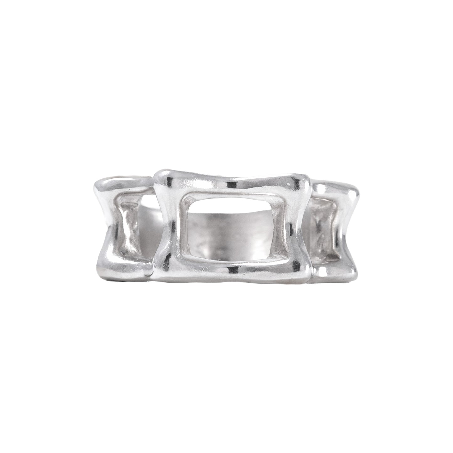 Panorama Ring front view handmade in 925 Sterling Silver by BÚMBUNER
