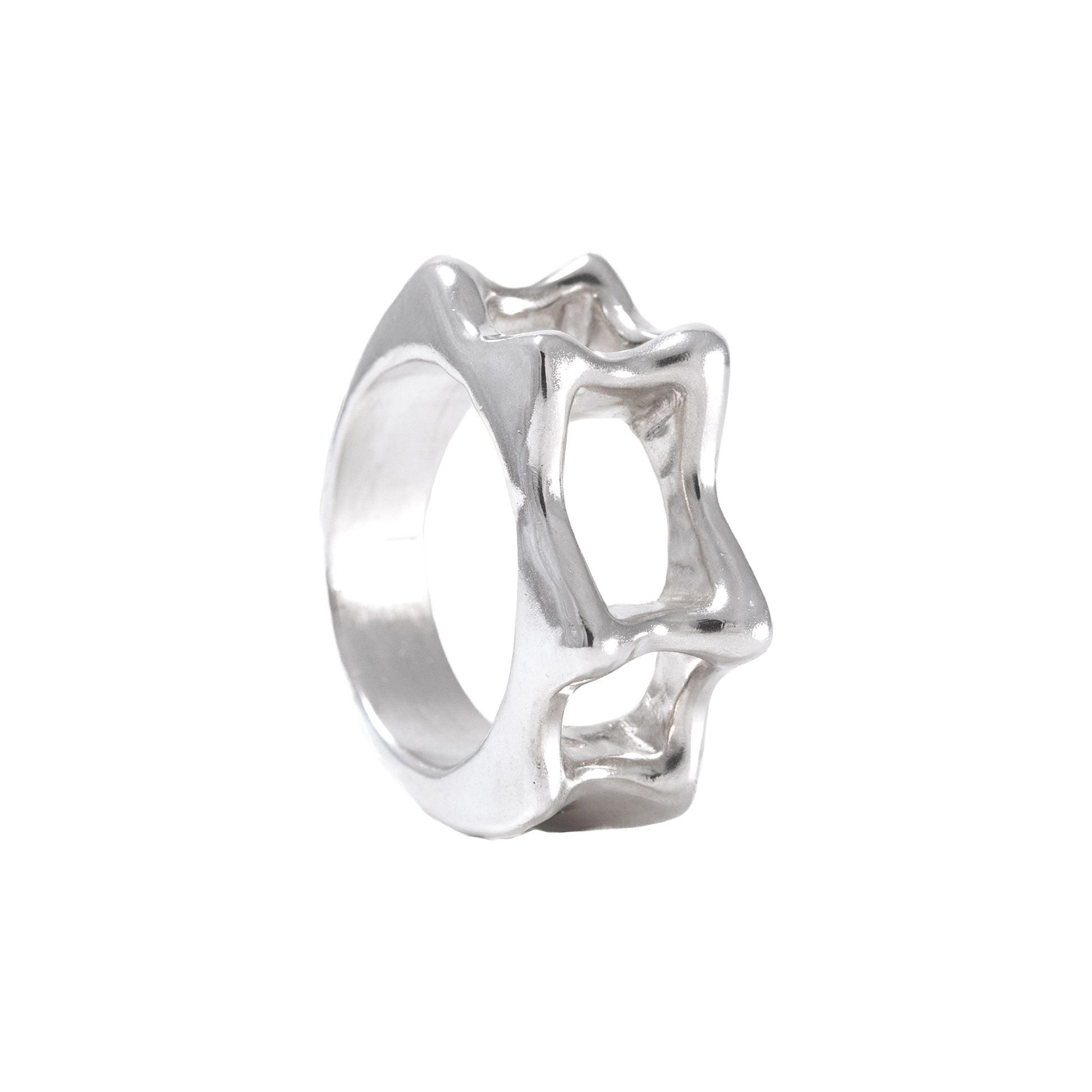 Panorama Ring side view handmade in 925 Sterling Silver by BÚMBUNER