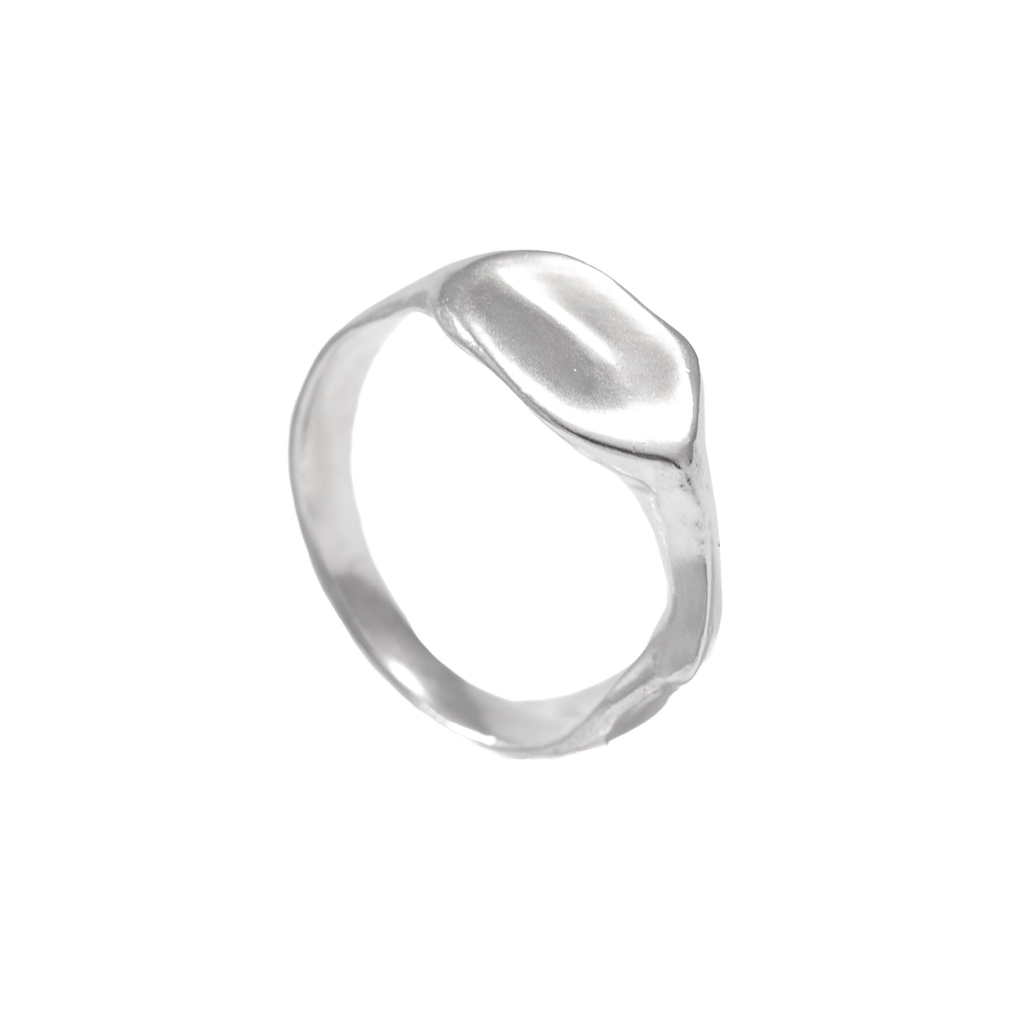 Tacto Ring side view handmade in 925 Sterling Silver by BÚMBUNER