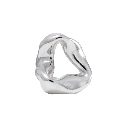 Valle Ring front view handmade in 925 Sterling Silver by BÚMBUNER
